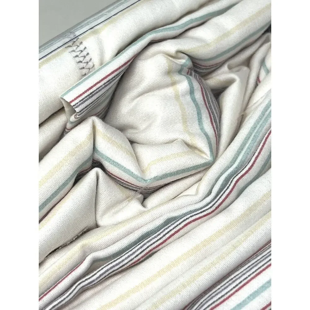 Ralph Lauren Claudia Stripe Queen Sheet Set Cream Multi NIP 4 pcs NWT
